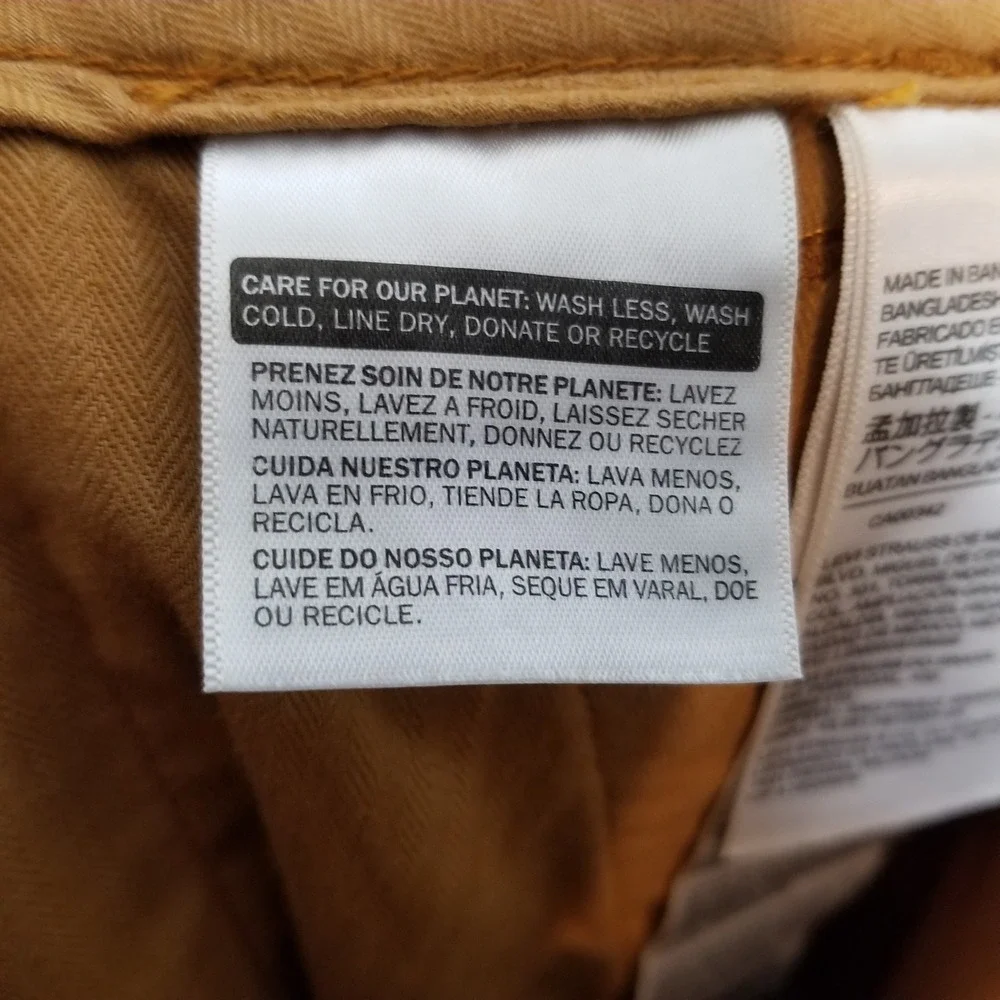 Levis Men XX Cargo Corduroy Cargo Pants Sz 29 x 32 Taper Orange‎ Streetwear Y2K
